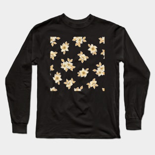 Brown Flower Garden Long Sleeve T-Shirt